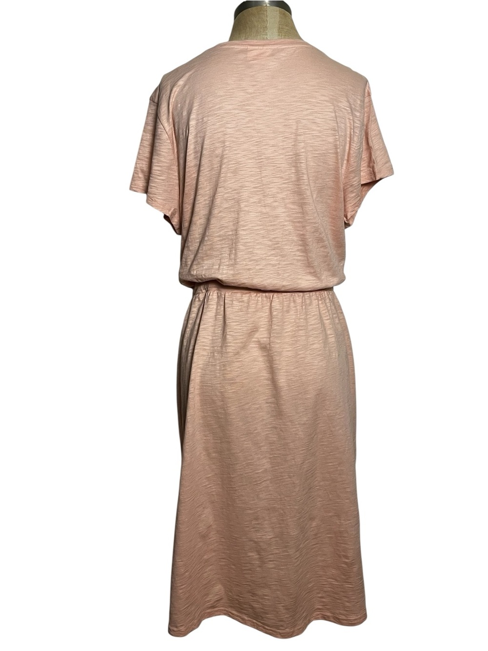 Pact Women's Relaxed Slub Weekend Midi Comfort Minimalist Lounge Dress XL - Picture 3 of 10